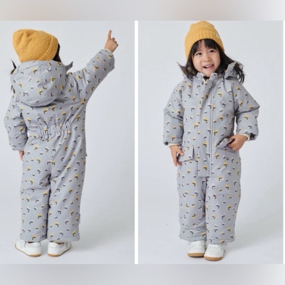 NWT 7 AM Snowsuit Grand Benji Prints Plush in Autumn Blossom Size 3-4T - Picture 1 of 15